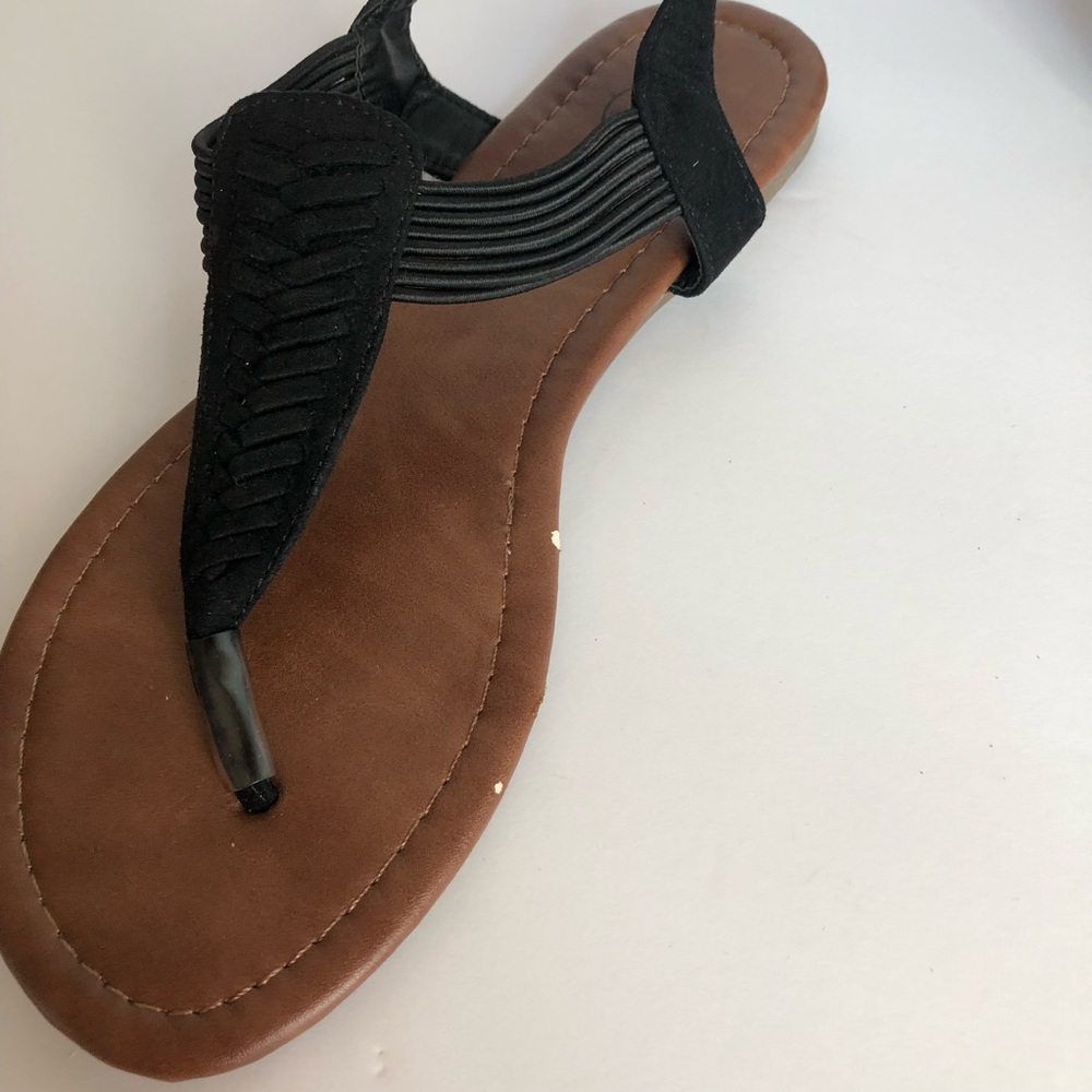 Bahama Bays Black Strappy Sandals Size 7 - Picture 5 of 6